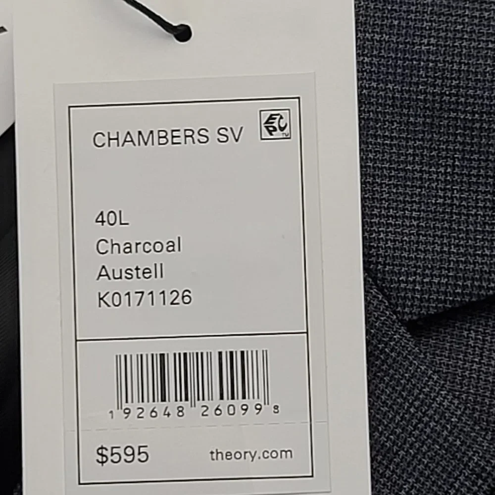 Theory Men's Gray Two-Button Sport Coat